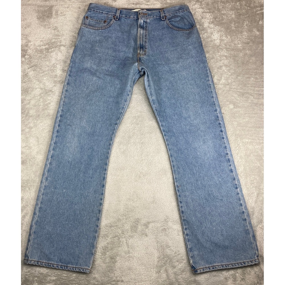 Levi Strauss 517 Boot Cut Jeans Mens W38 L34 (37x33) Light Wash Denim Casual
